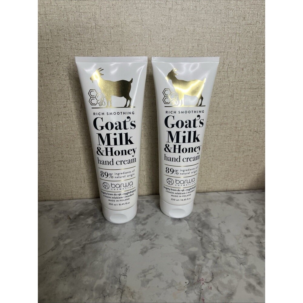 Set Of 2 Barwa Rich Nourishing Goat’s Milk Hand Cream – 250 ml / 8.45 fl oz - Picture 2 of 5